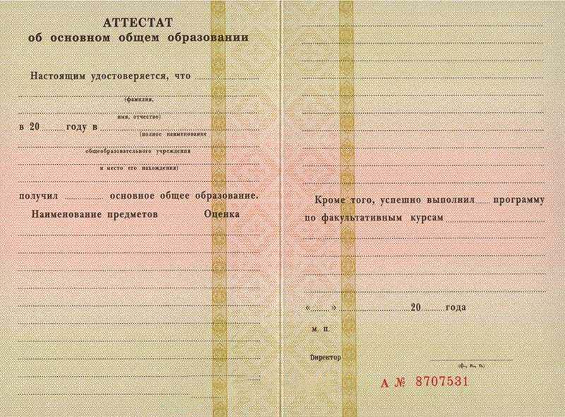 Orta eğitim diplomasını 9 sınıf için 2010 yılına kadar herhangi birini satın alın.