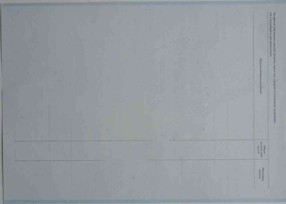 Okul, lise diploması 2007-2009